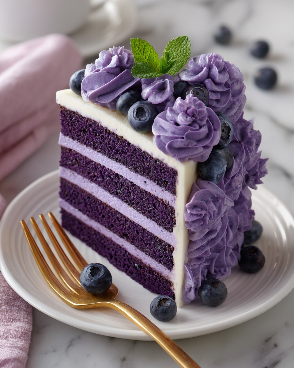 Purple Velvet Cake Recipe - Recipe Image