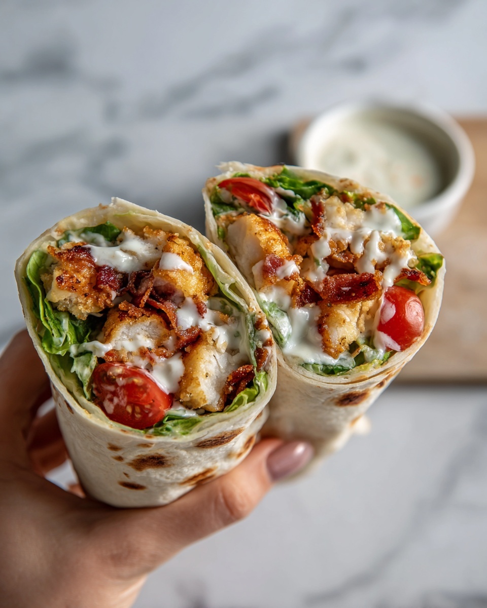 Crispy Chicken Twister Wrap Recipe - Recipe Image