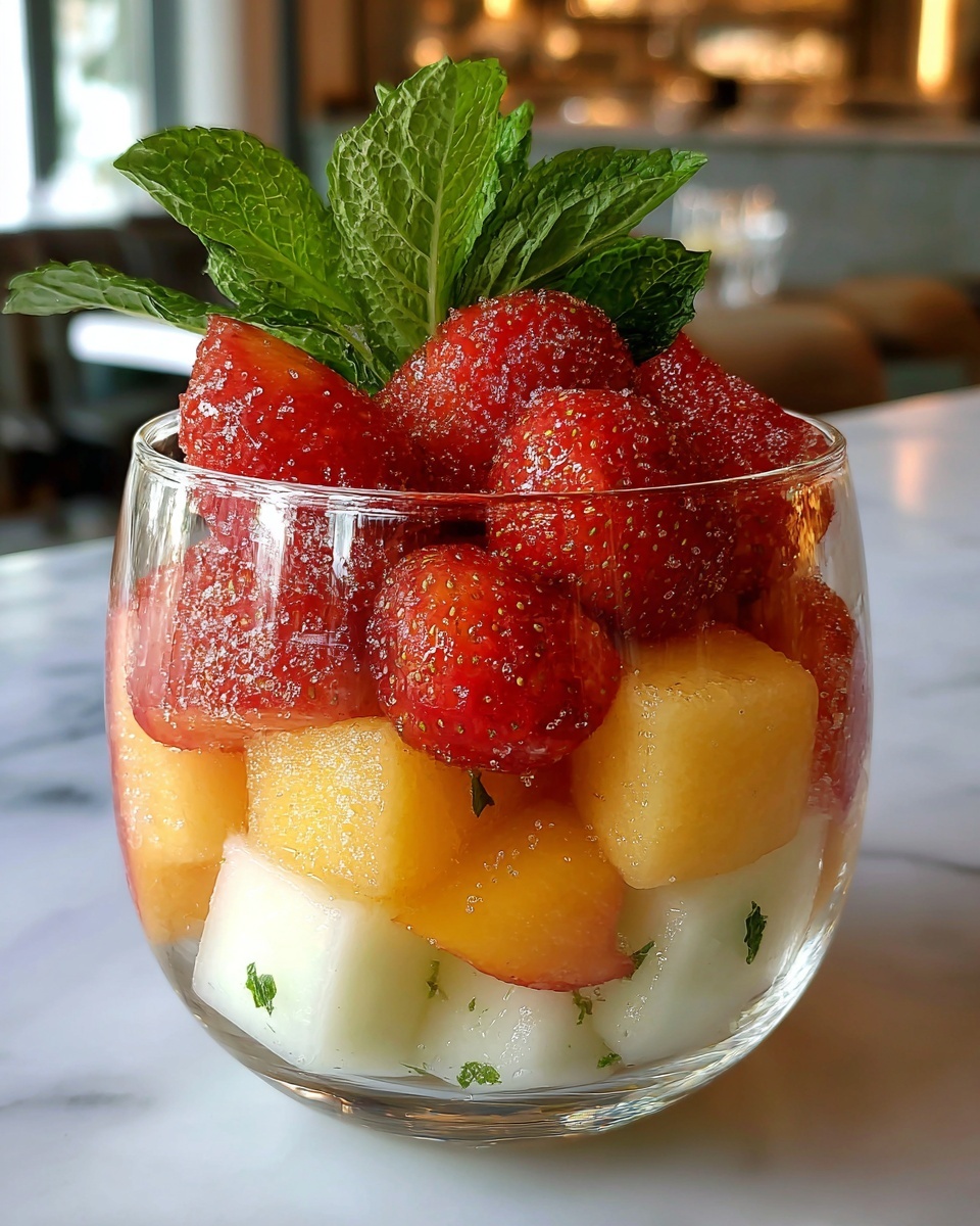 Summer Peach Fruit Salad: A Refreshing Summer Treat Recipe - Recipe Image