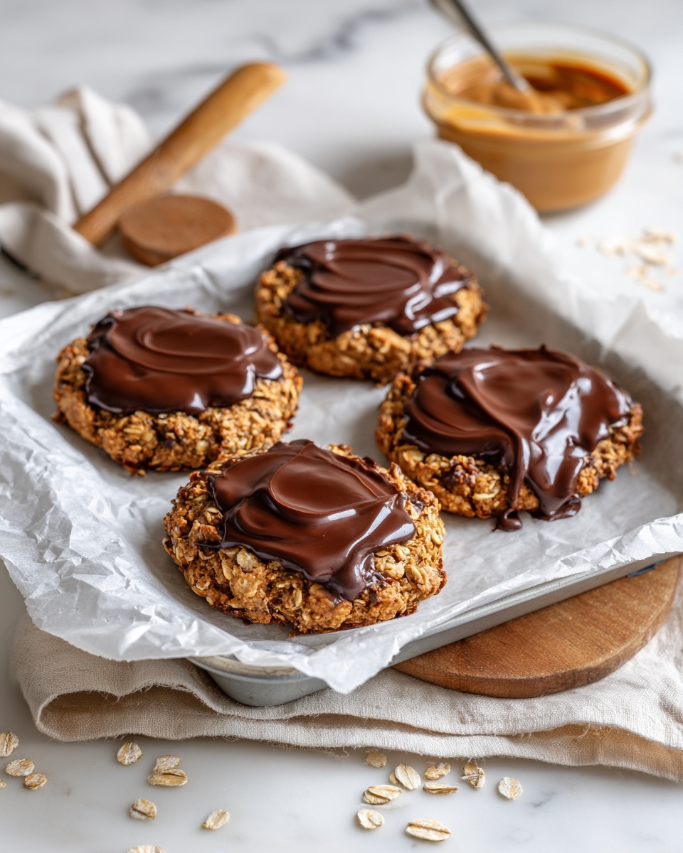 No-Bake Chocolate Peanut Butter Oatmeal Cookies Recipe - Recipe Image
