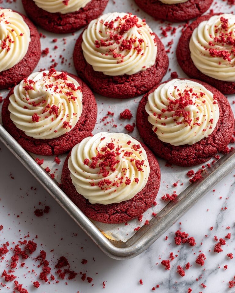 Red Velvet Cupcake Cookies with Cream Cheese Filling Recipe