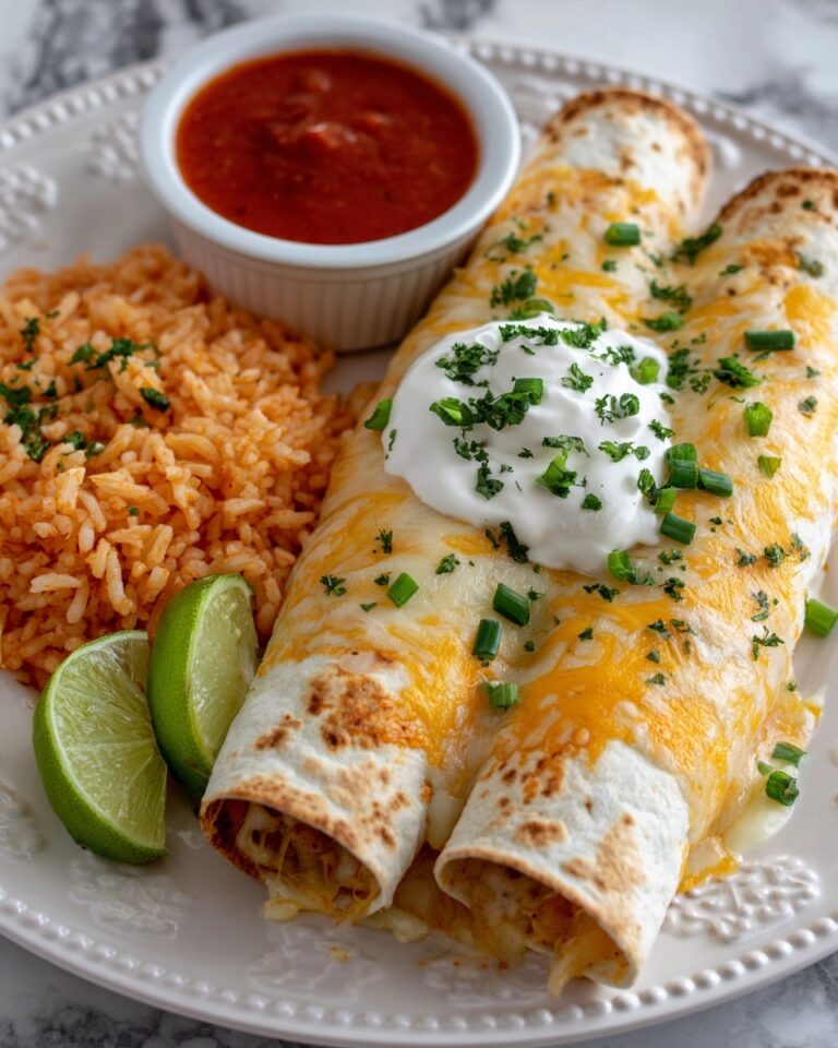 Smothered Green Chile Chicken Burritos Recipe