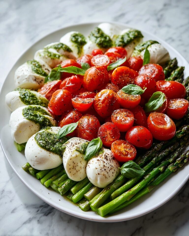 Caprese Roasted Asparagus Recipe