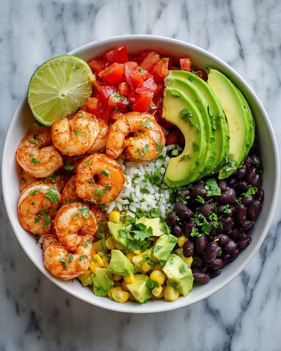 Shrimp Bowl with Cilantro Lime Rice Recipe - Recipe Image