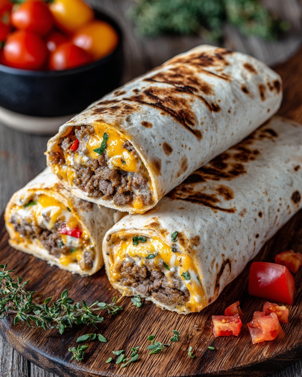 Nacho Cheese Beef Wrap Recipe - Recipe Image