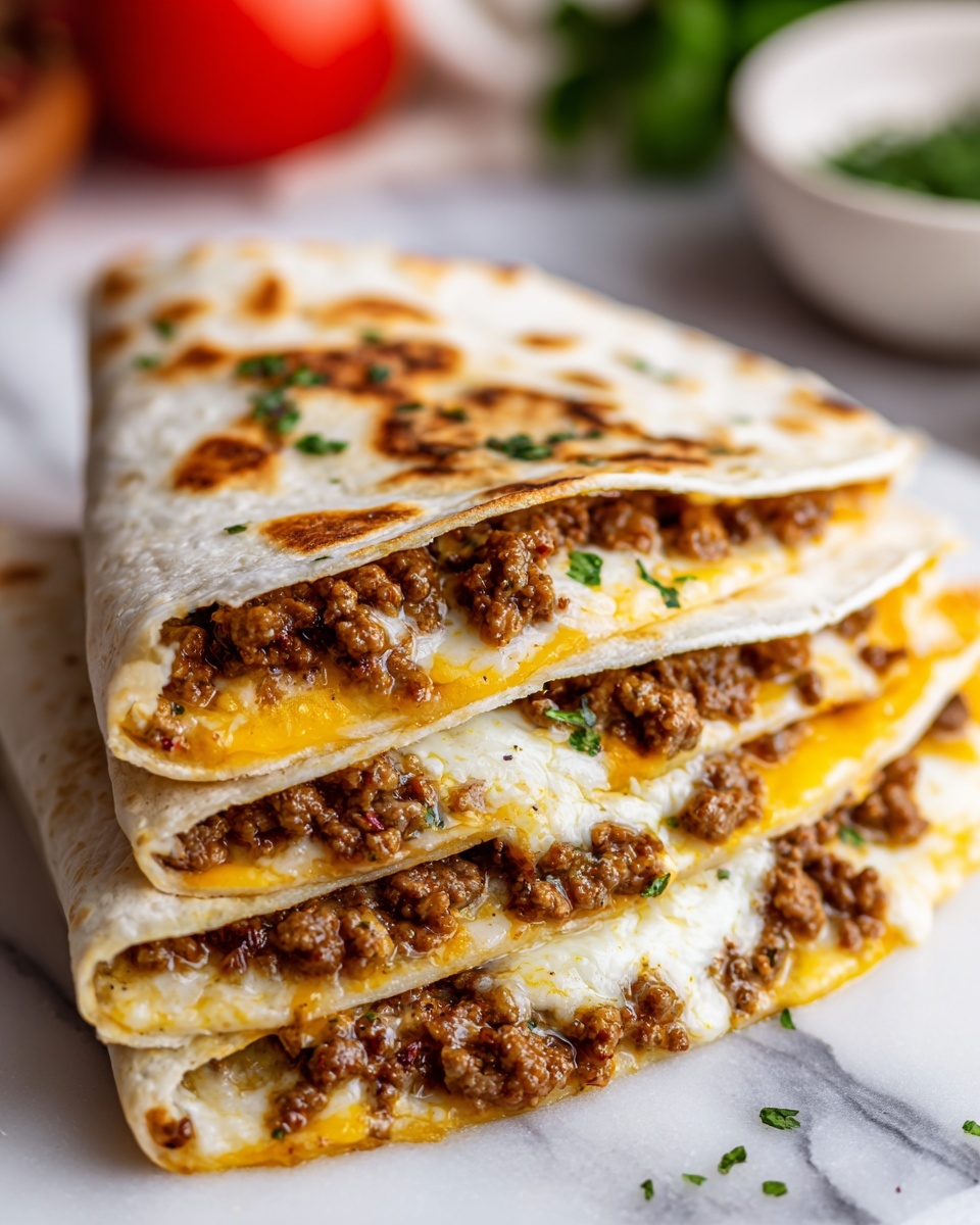 Nacho Cheese Beef Wraps Recipe - Recipe Image