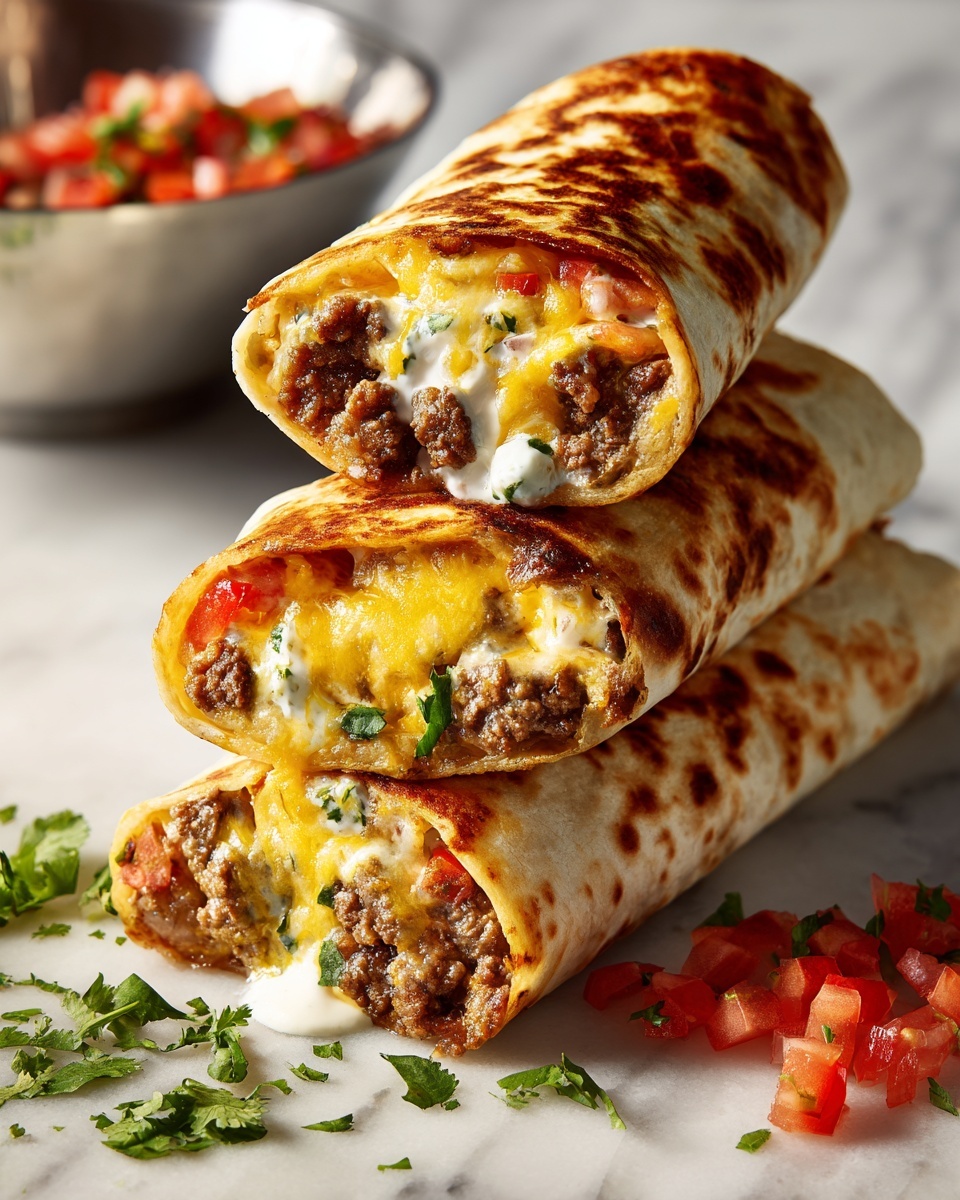 Nacho Cheese Beef Wraps Recipe - Recipe Image