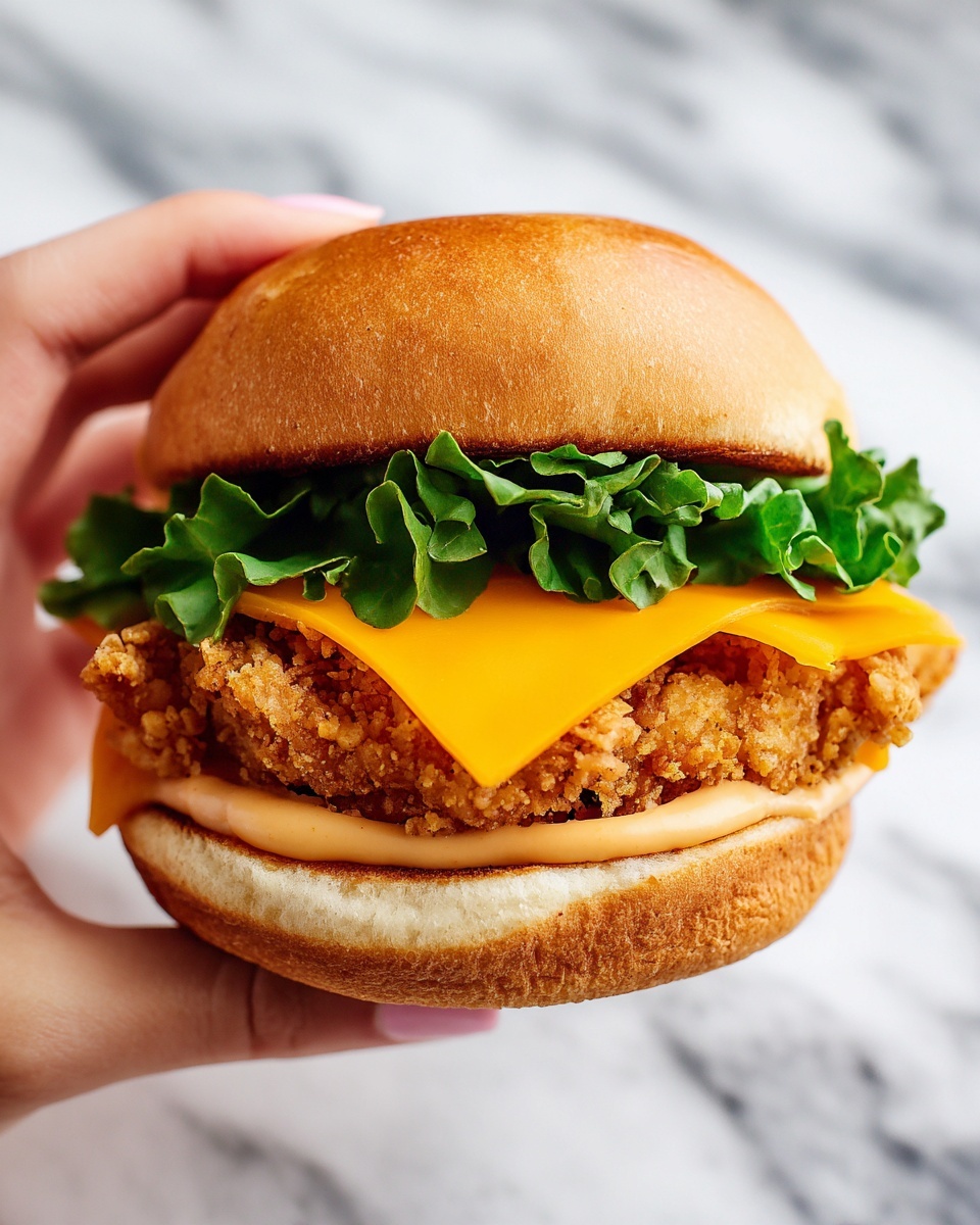 Spicy Crispy Chicken Burger Recipe - Recipe Image