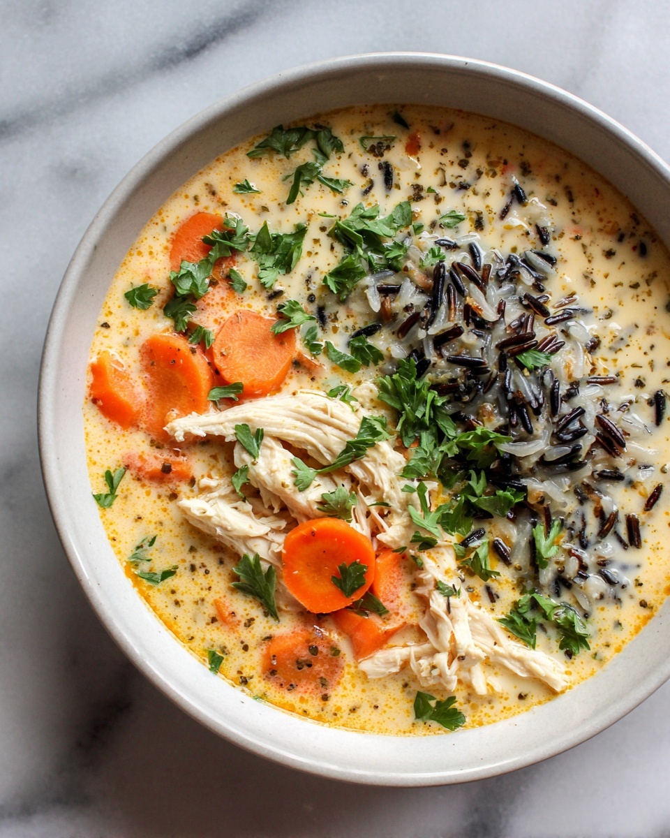 Healthy Chicken Wild Rice Soup Recipe - Recipe Image