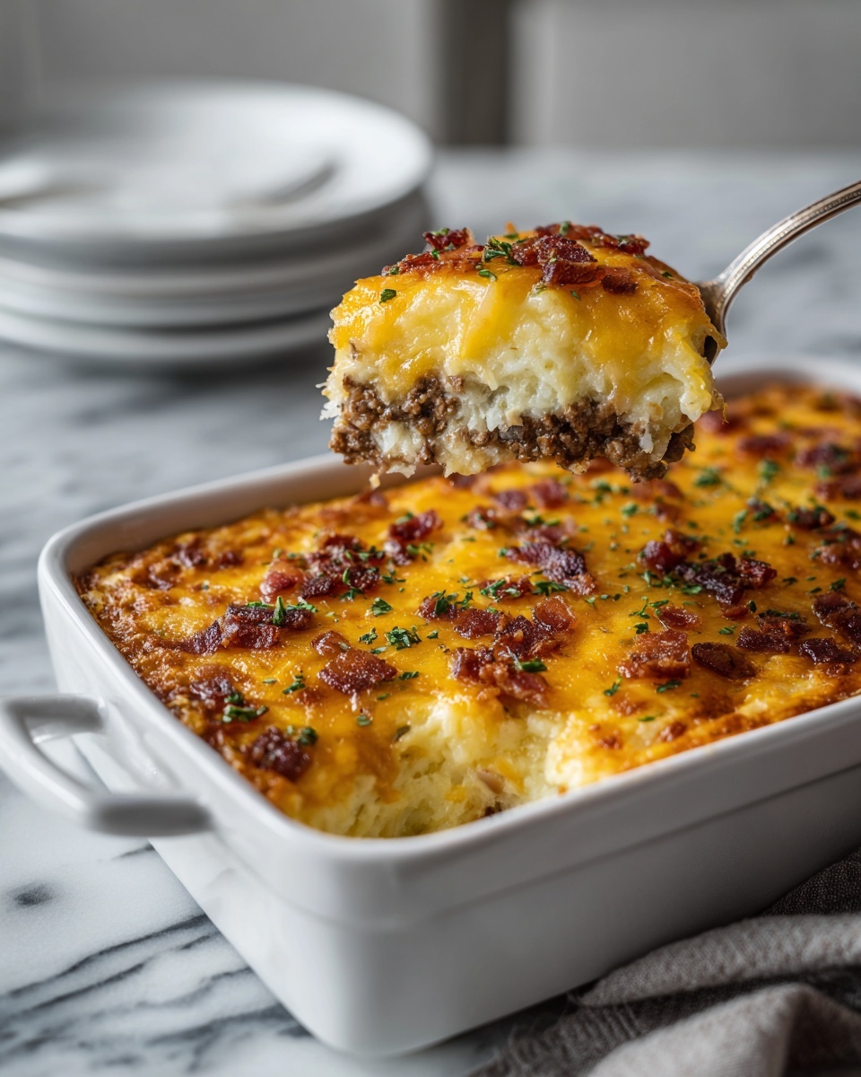 Ultimate Breakfast Casserole with Sausage and Hashbrowns Recipe - Recipe Image