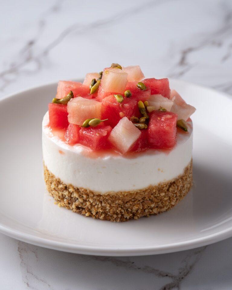 No-Bake Rhubarb Dessert Recipe
