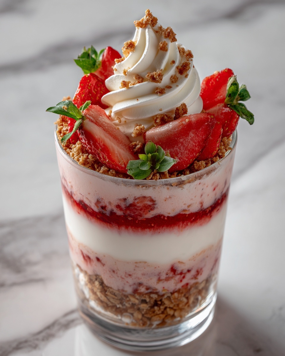 Strawberry Cheesecake Overnight Oats Recipe - Recipe Image