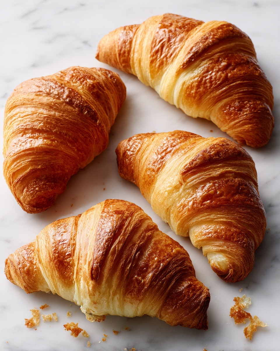 Homemade Flaky Croissants Recipe - Recipe Image