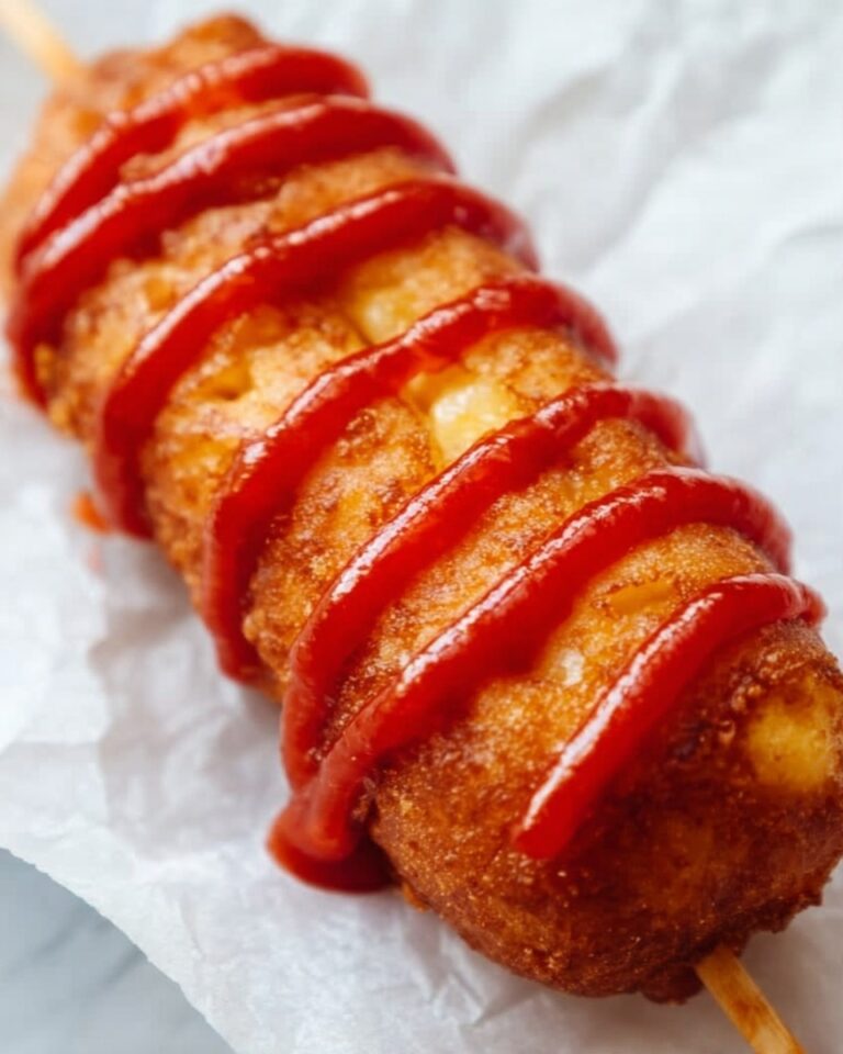 Korean Corndogs with Korean Gochujang Ketchup Recipe