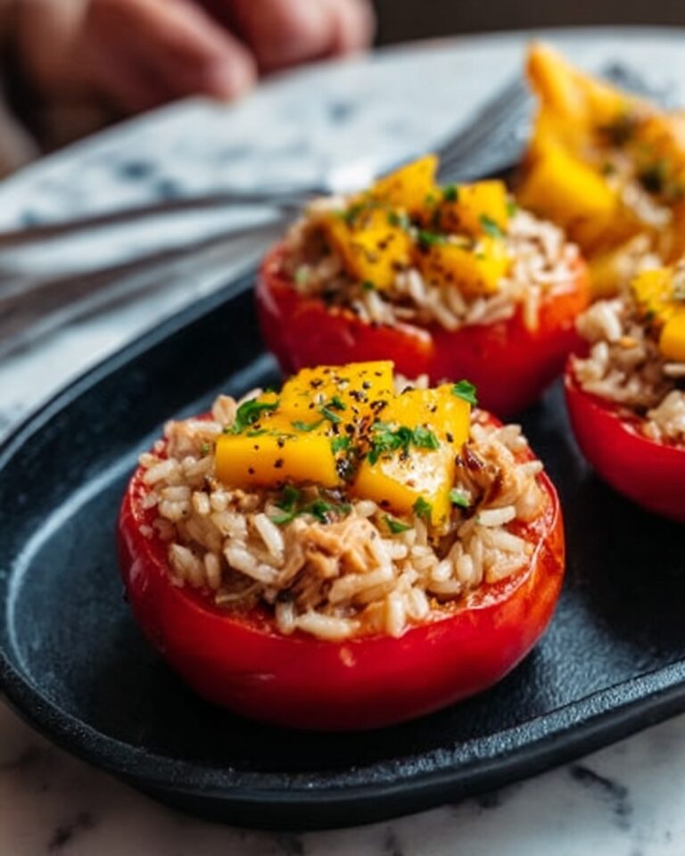Teriyaki Pineapple Chicken & Rice Stuffed Peppers Recipe