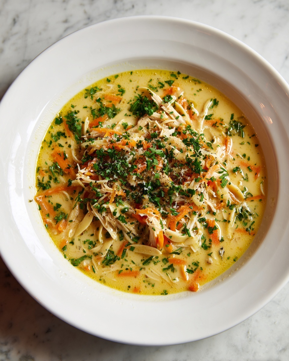 Lemon Chicken Orzo Soup Recipe - Recipe Image