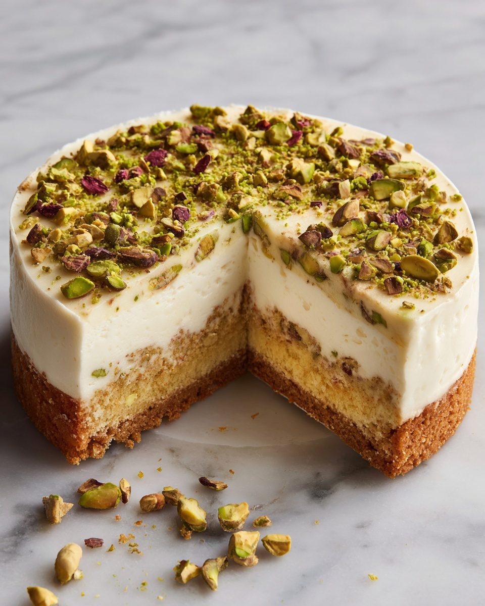 Tropical Pistachio Bliss Cake Recipe - Recipe Image