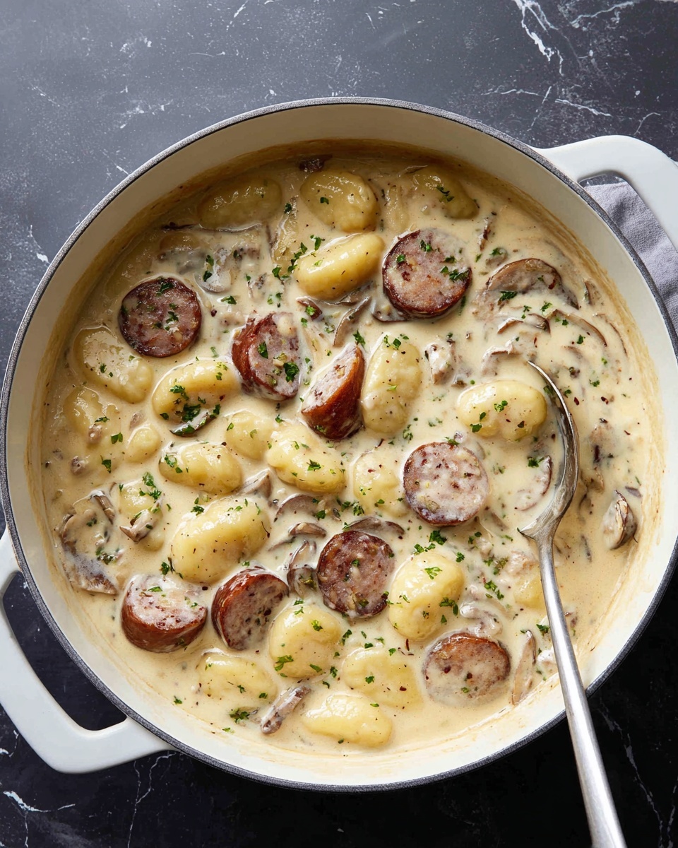 Creamy One-Pot Sausage Gnocchi Recipe - Recipe Image