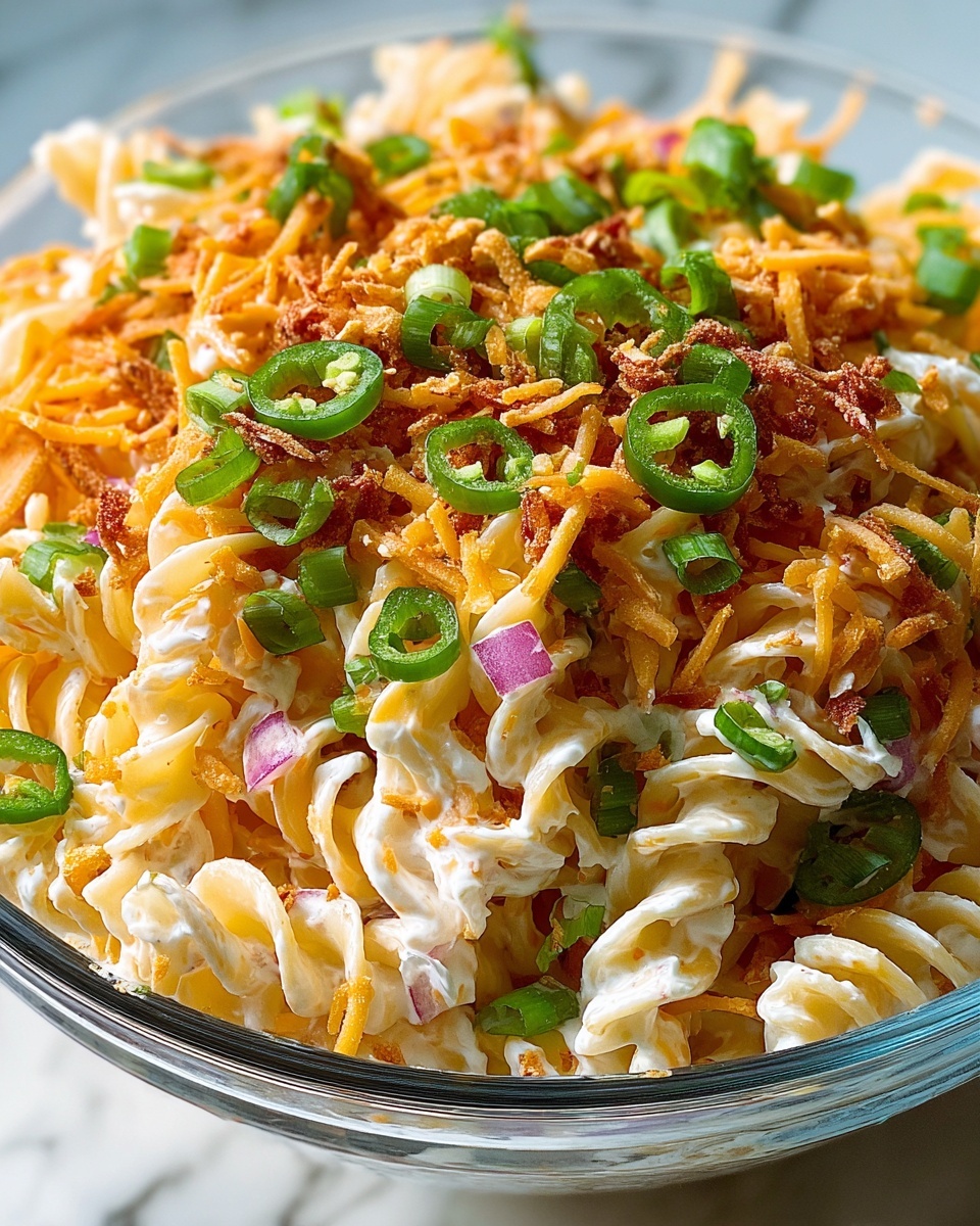 Cheesy Jalapeño Popper Pasta Salad Recipe - Recipe Image