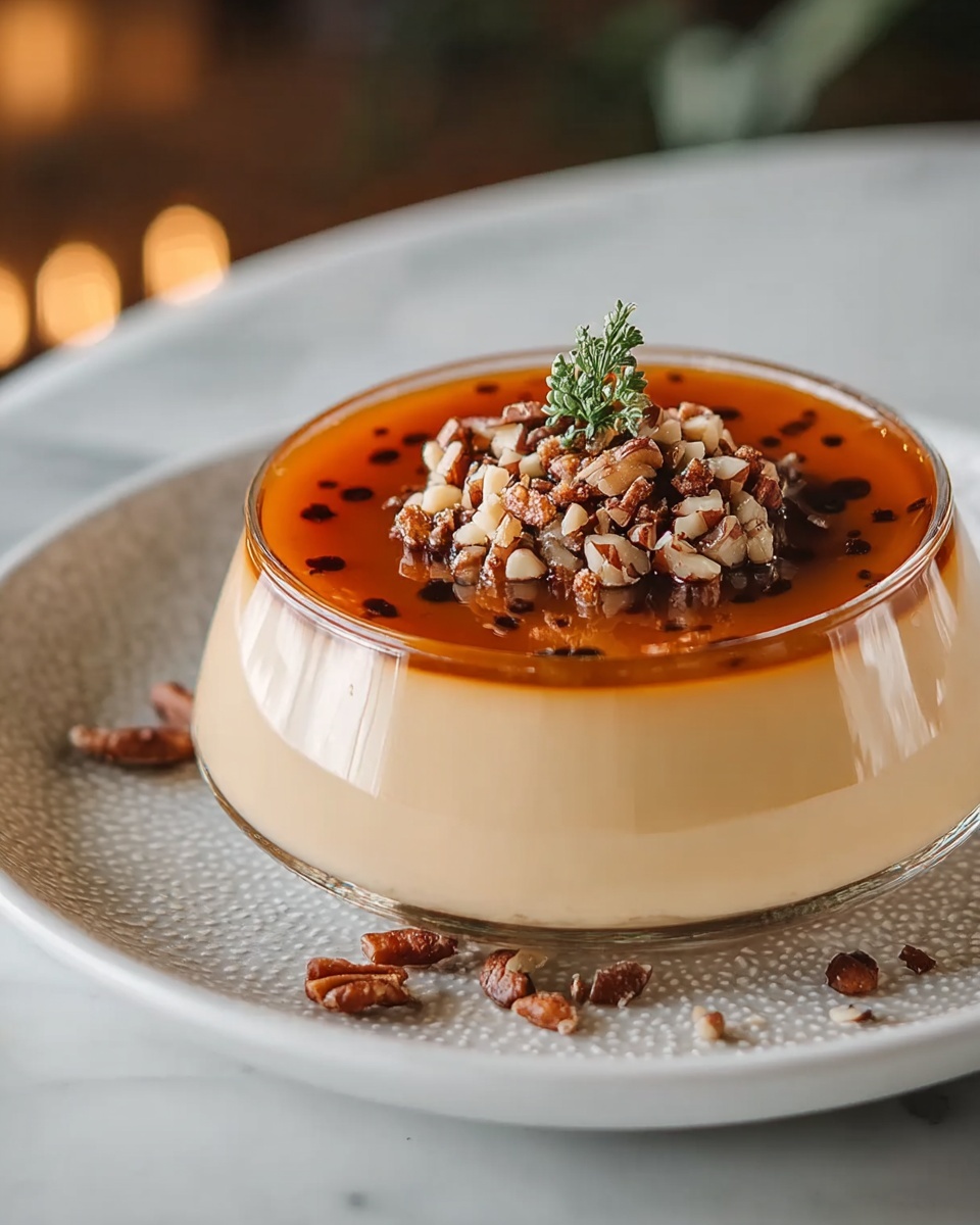 Maple Crème Custard with Salted Hazelnut Caramel Sauce Recipe - Recipe Image