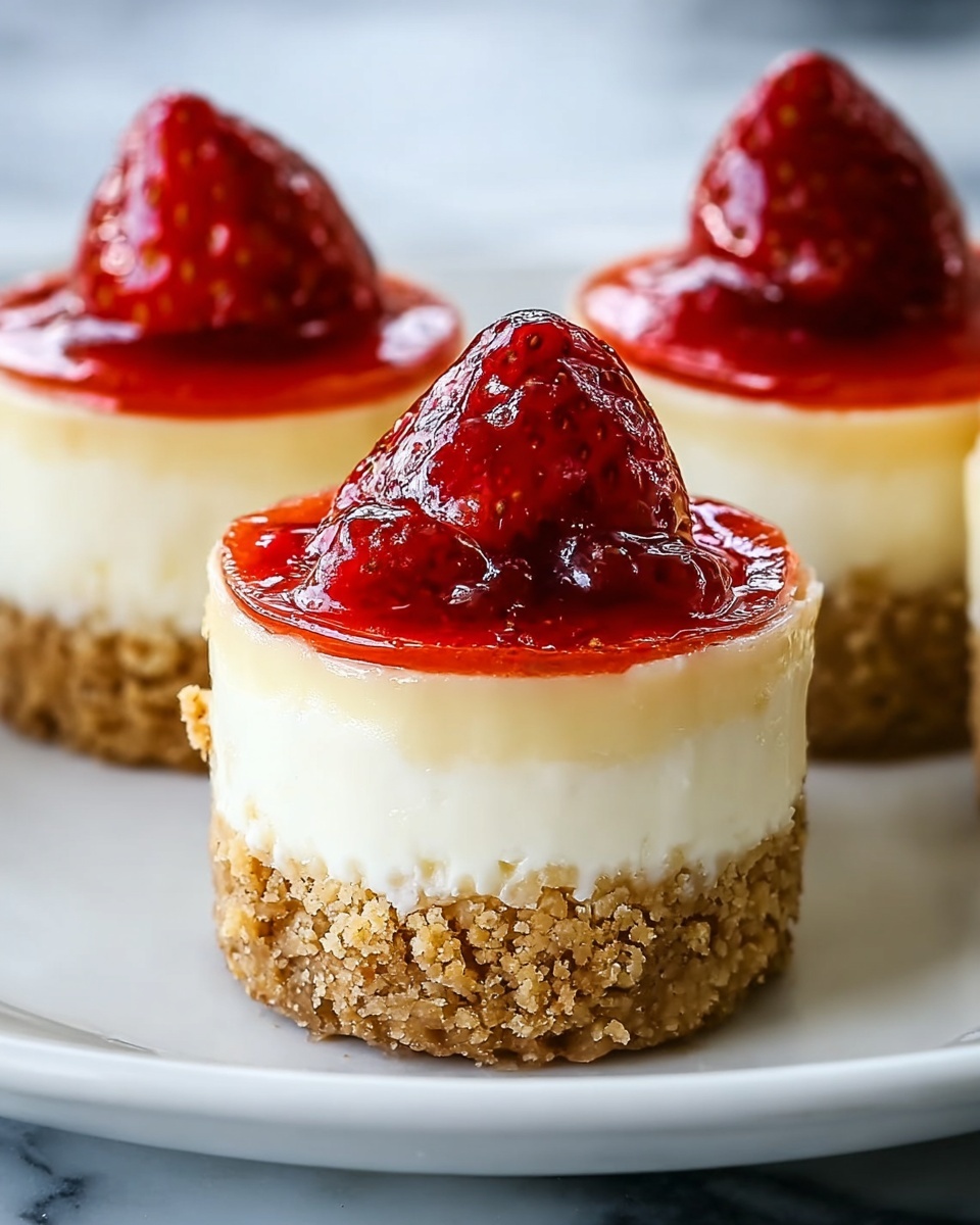 Mini Cheesecakes with Vanilla Wafer Crust Recipe - Recipe Image