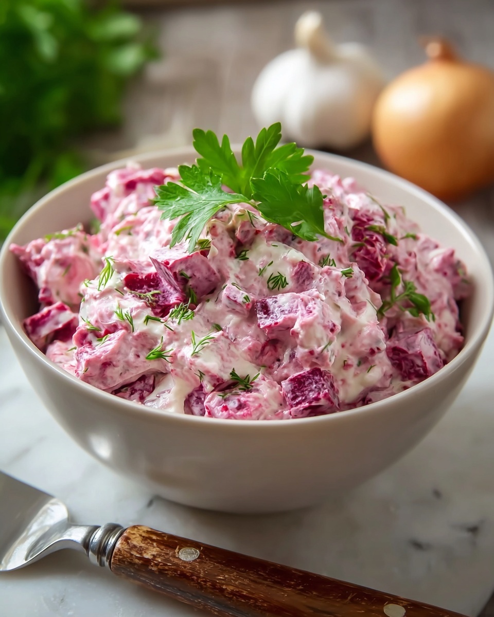 Creamy Beetroot Salad Recipe - Recipe Image