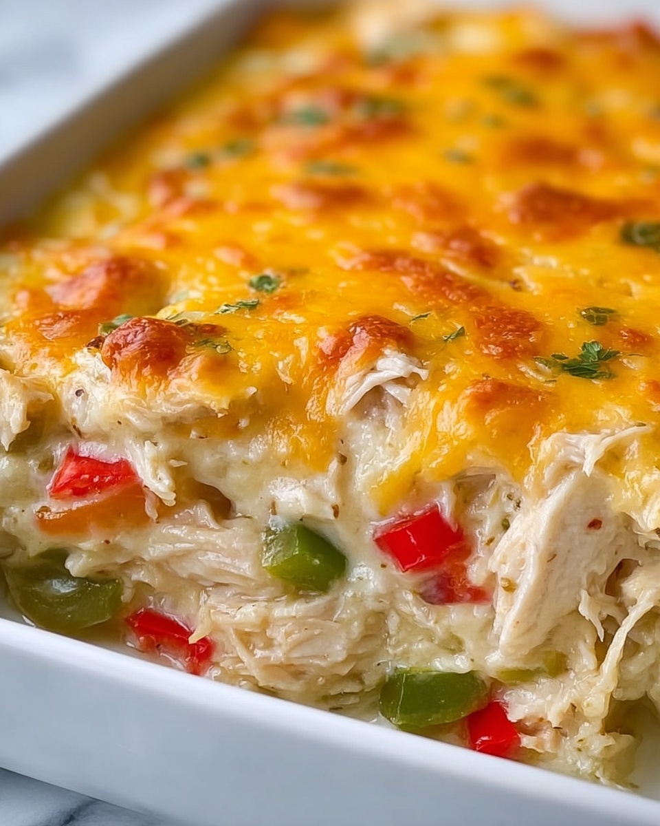 Cheesy Chicken Fajita Casserole Recipe - Recipe Image