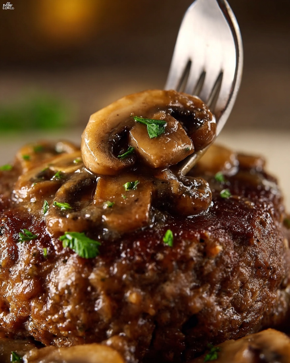Salisbury Steak with Rich Mushroom Gravy Recipe - Recipe Image