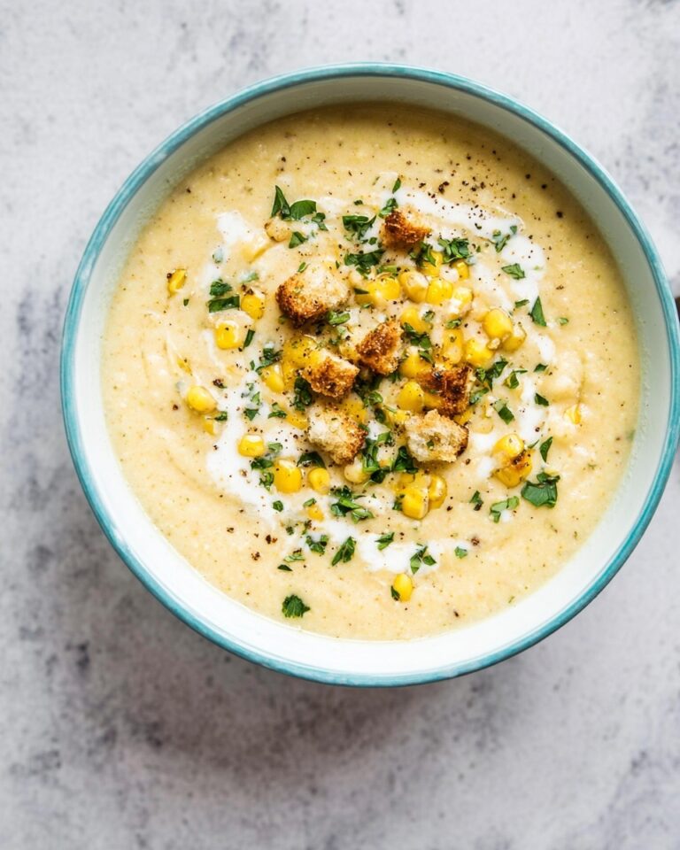Corn and Cauliflower Roast-Cream Soup Recipe