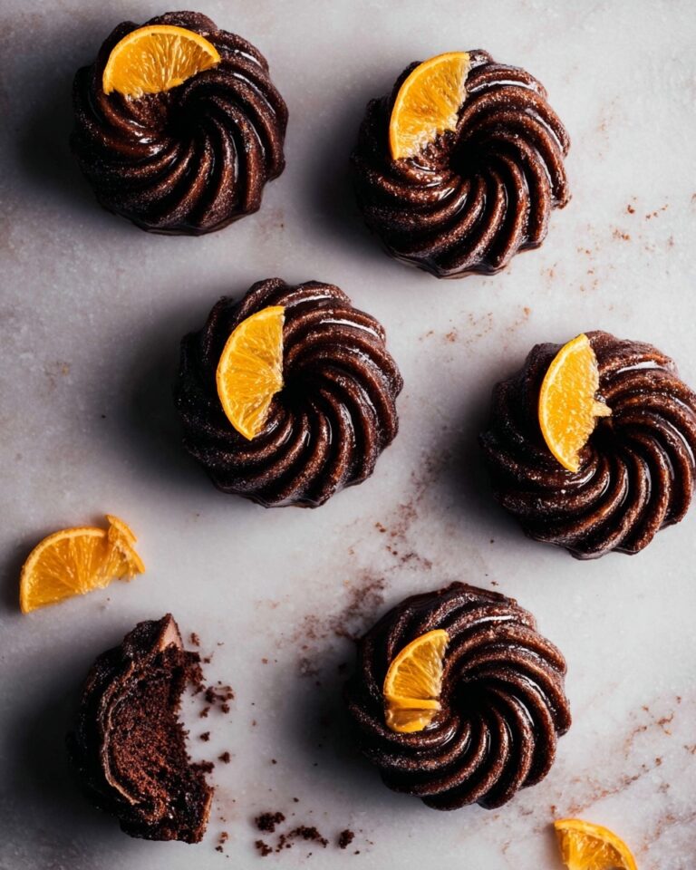 Mini Chocolate Bundt Cakes with Rich Chocolate Glaze Recipe