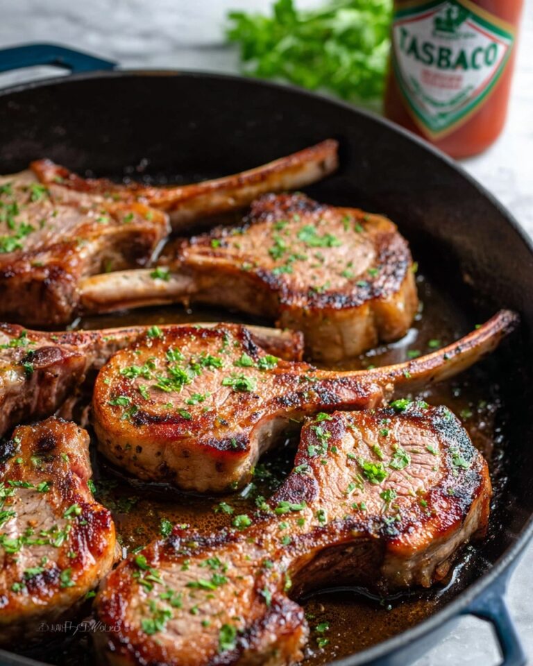 Garlic and Herb Crusted Lamb Chops Recipe