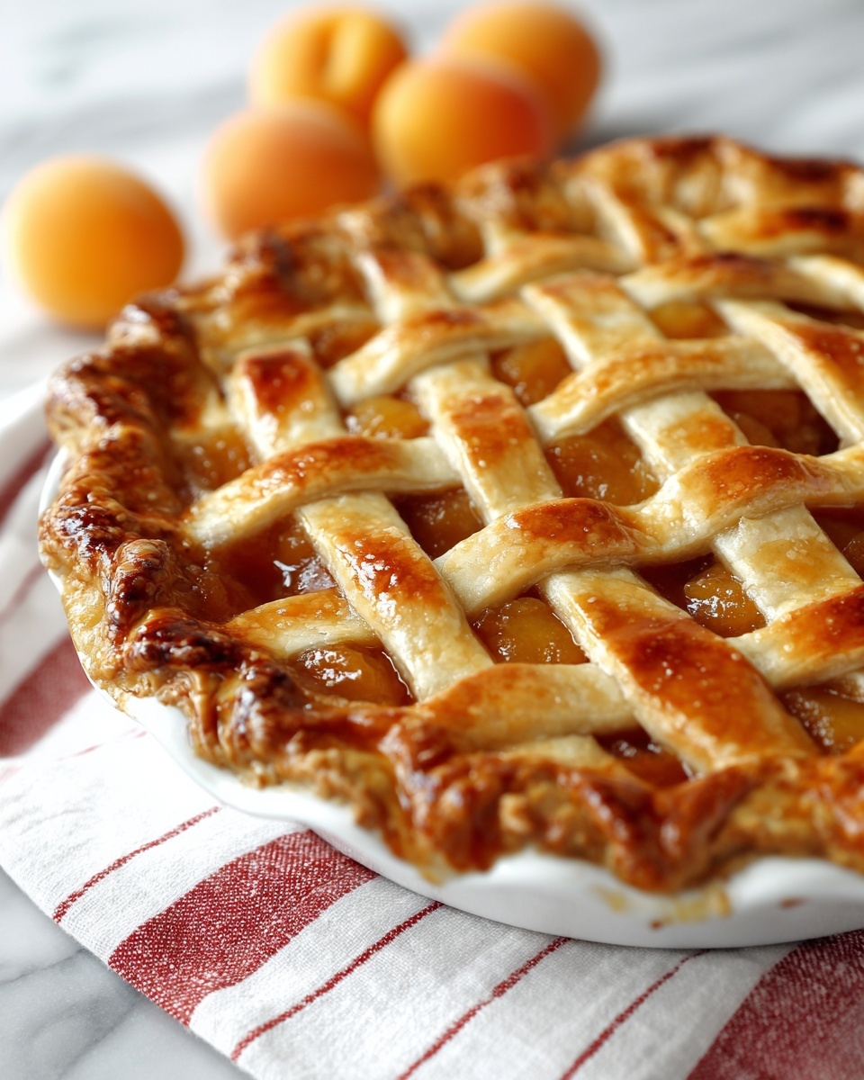 Sweet Apricot Pie with Flaky Cream Cheese Pastry Recipe - Recipe Image