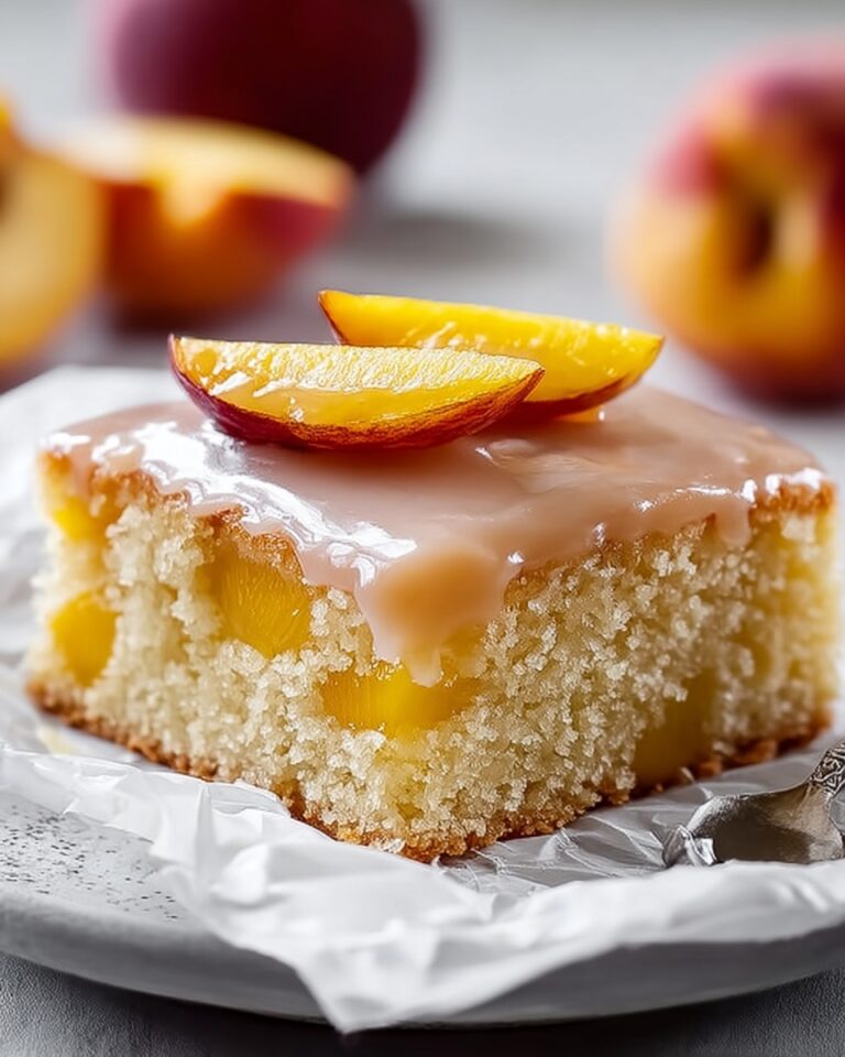Incredibly Moist Brown Sugar Peach Cake Recipe