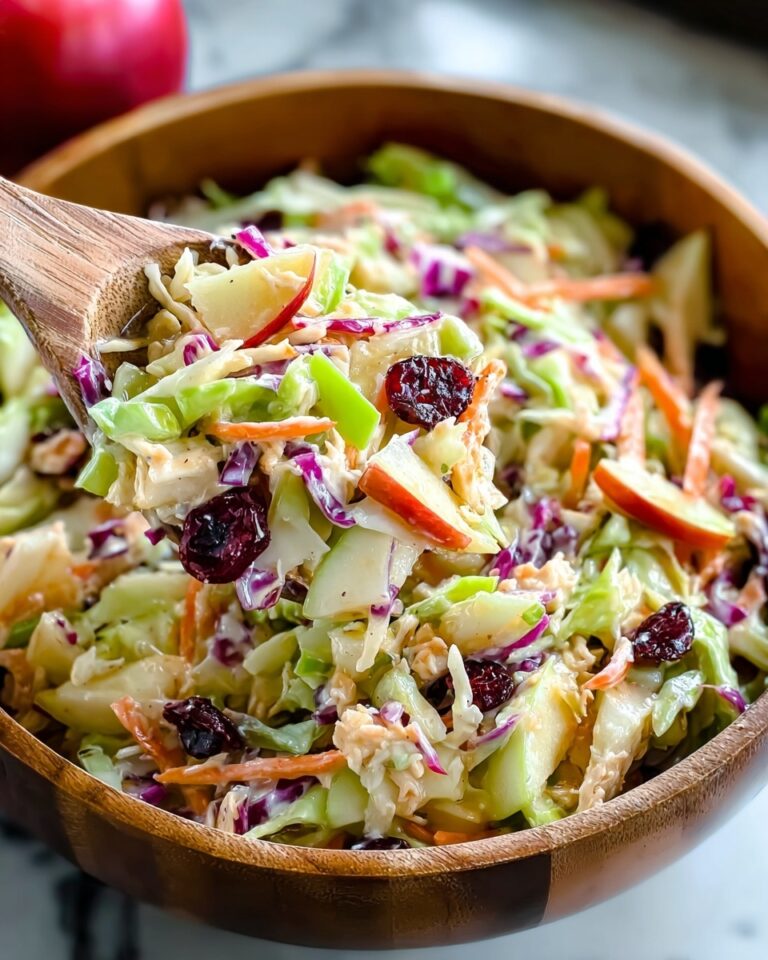 Refreshing Apple Cranberry Coleslaw Recipe with Sweet & Tangy Crunch Recipe