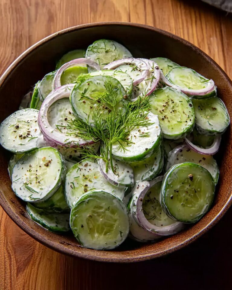 Creamy Cucumber Salad Recipe