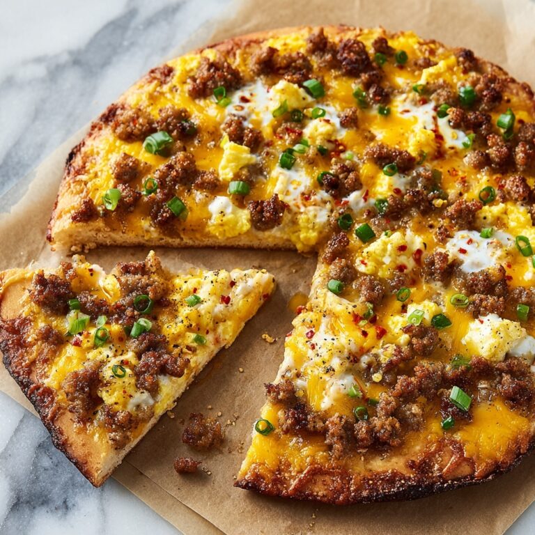 Morning Bliss Sausage & Cheese Breakfast Pizza Recipe