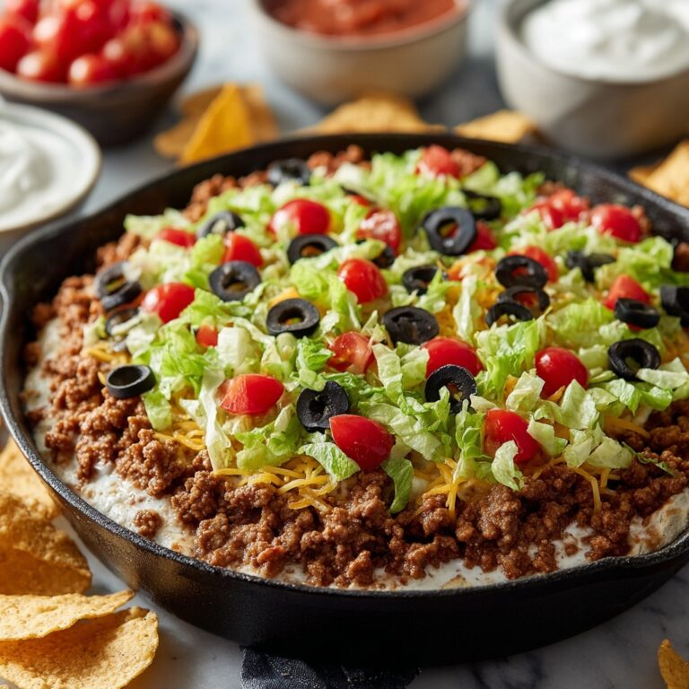 High-Protein Taco Dip: Healthy, Creamy & Perfect for Snacking Recipe