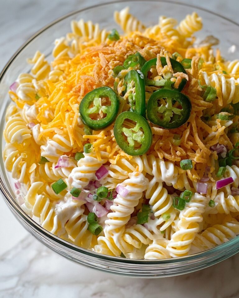 Cheesy Jalapeño Popper Pasta Salad Recipe