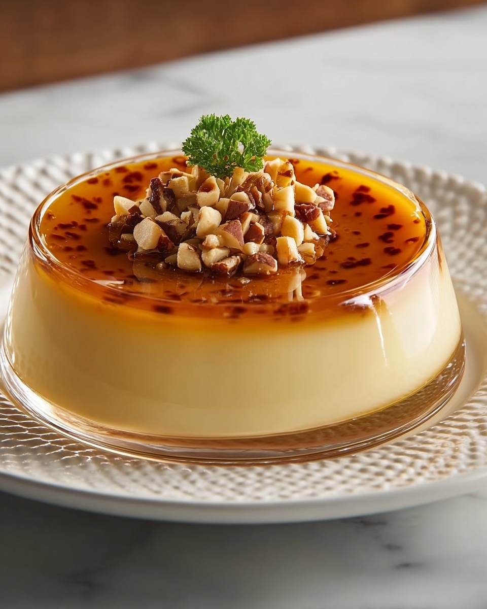 Maple Crème Custard with Salted Hazelnut Caramel Sauce Recipe - Recipe Image