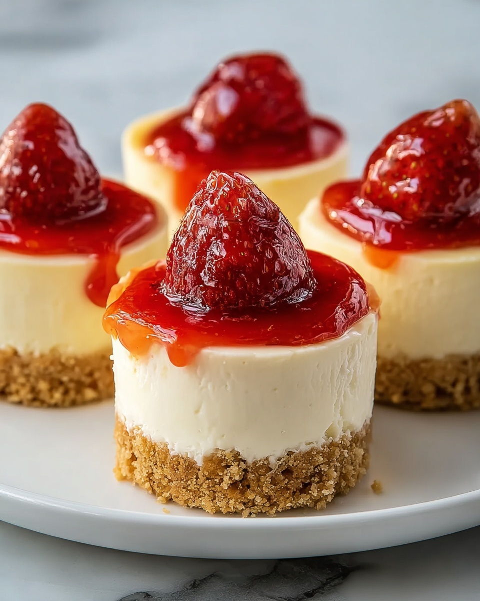 Mini Cheesecakes with Vanilla Wafer Crust Recipe - Recipe Image