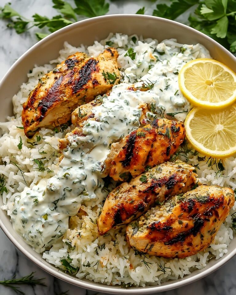 Dump and Bake Chicken Tzatziki with Rice Recipe