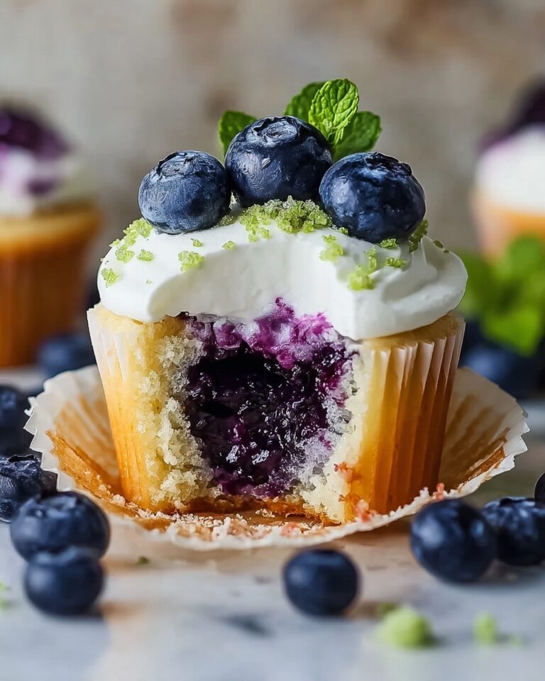 Blueberry Lime Cheesecake Cupcakes Recipe