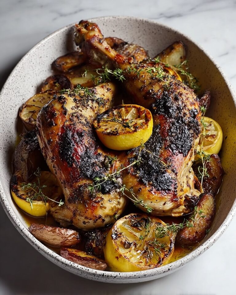 Lemon Herb Roasted Spatchcock Chicken Recipe