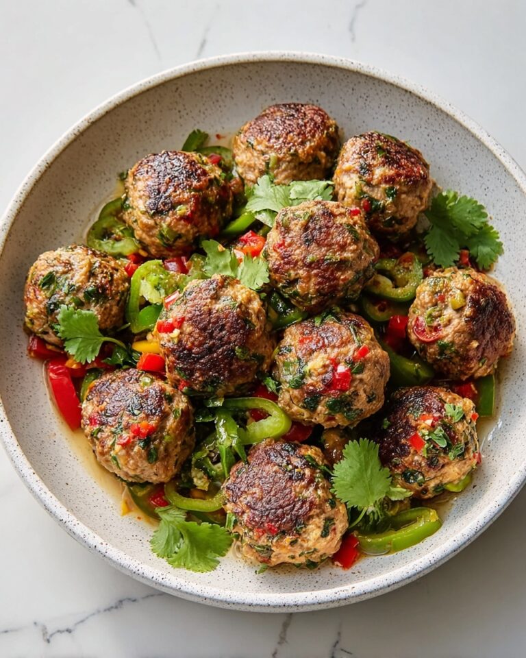 Homemade Lebanese Chicken Meatballs with Fresh Herbs Recipe