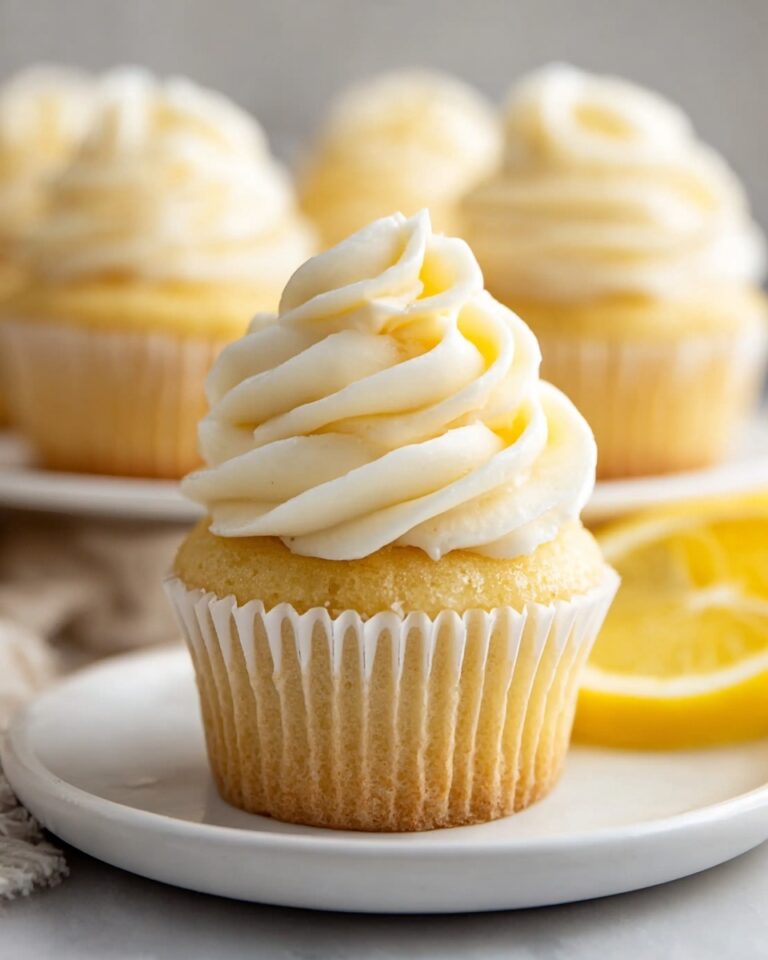 Honey Lemon Cupcakes with Creamy Honey Frosting Recipe