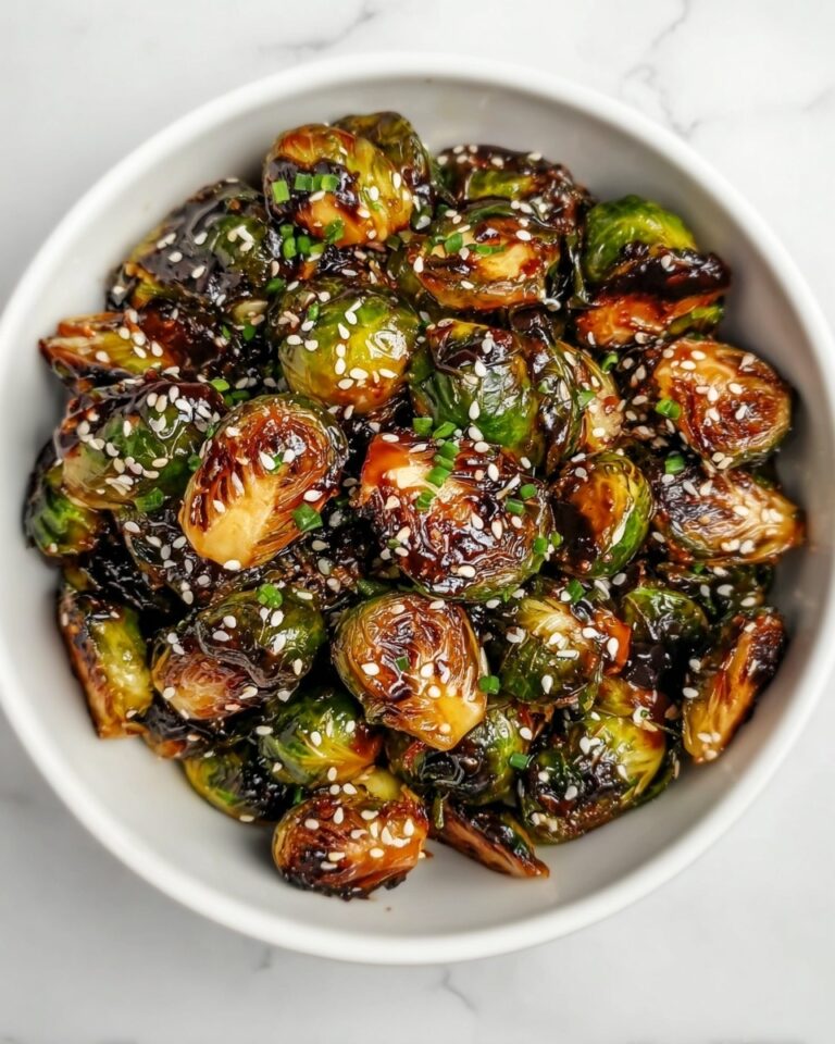 Sweet and Savory Sticky Brussels Sprouts Stir Fry Recipe
