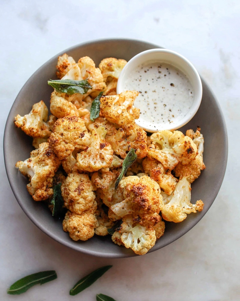 Roasted Cauliflower Bites with Mint Dip Recipe - Recipe Image