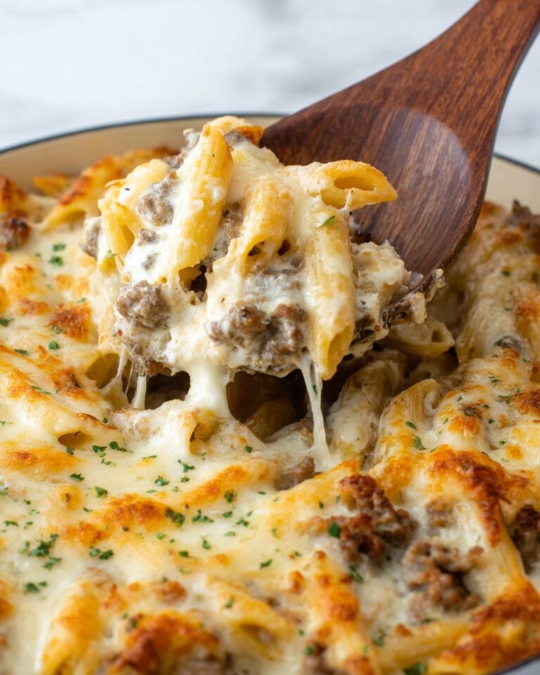 Ground Beef Alfredo Bake Recipe