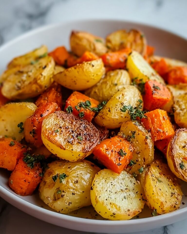 Garlic Herb Roasted Potatoes, Carrots, and Zucchini Recipe