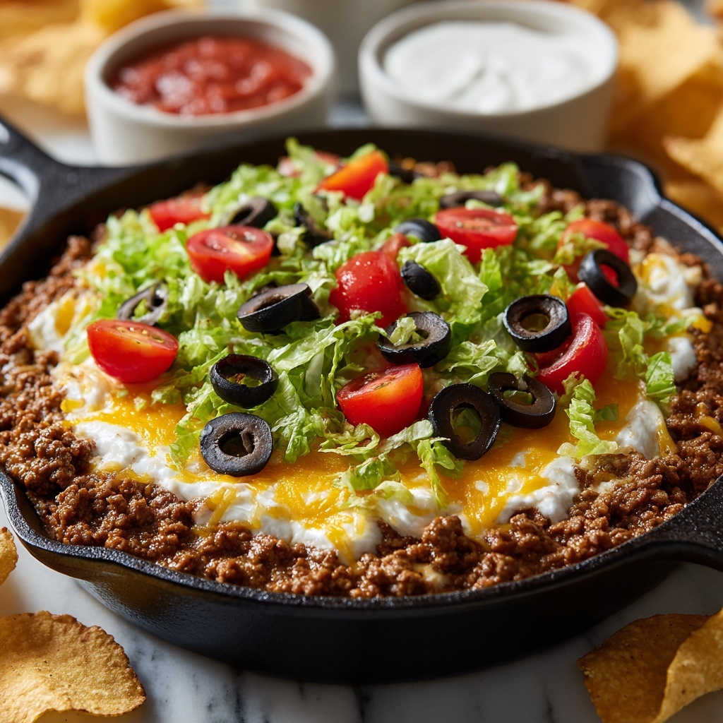 High-Protein Taco Dip: Healthy, Creamy & Perfect for Snacking Recipe - Recipe Image